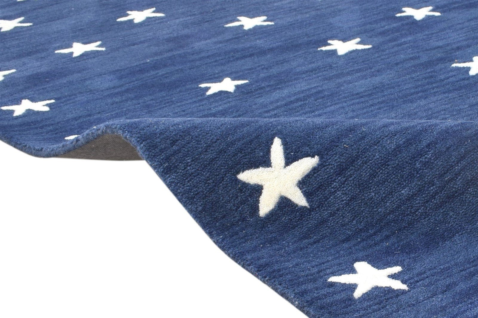 Star Rug Navy Blue Kids Rug Starry Skies Rug Nursery Rug Star Area Rug