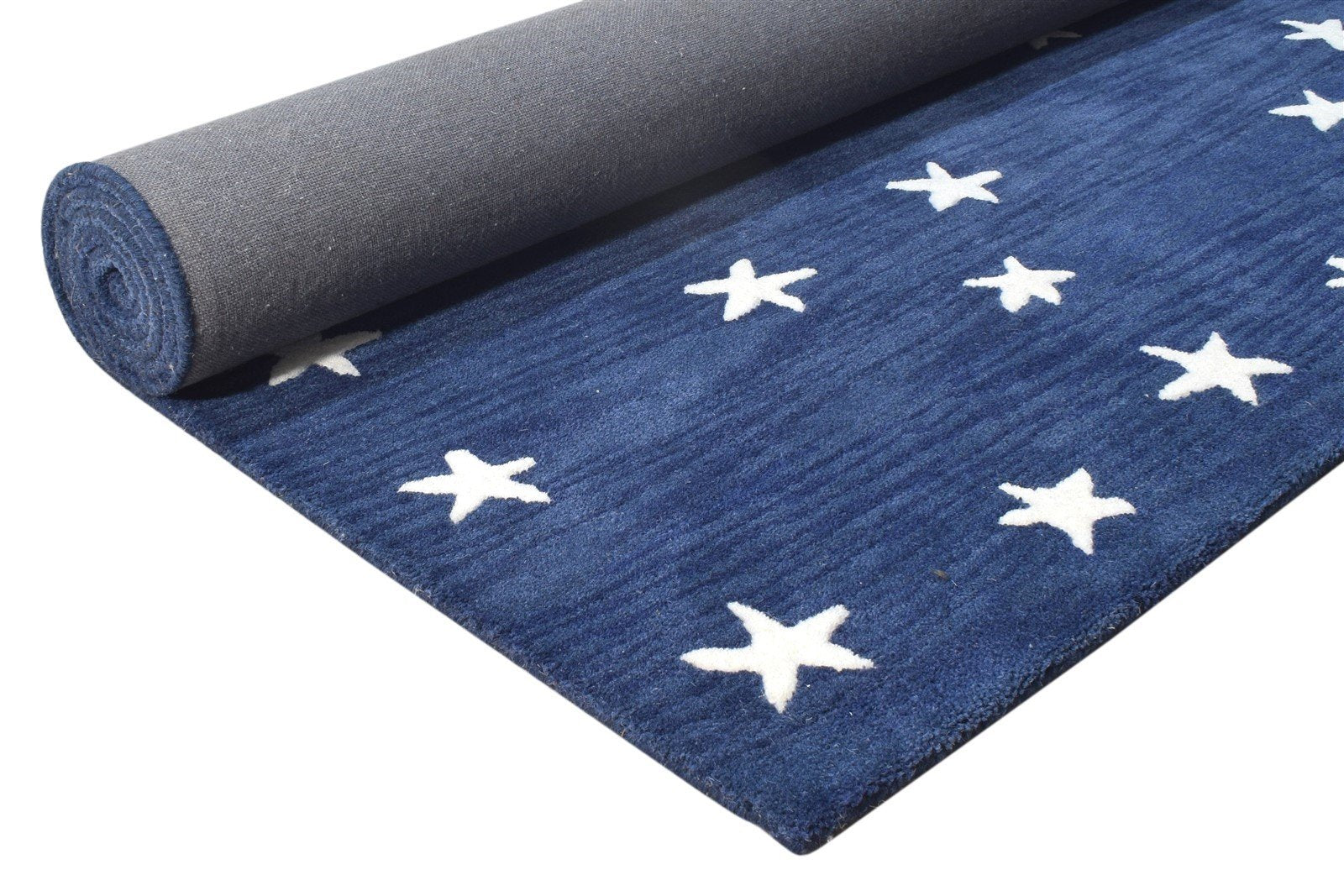Star Rug Navy Blue Kids Rug Starry Skies Rug Nursery Rug Star Area Rug