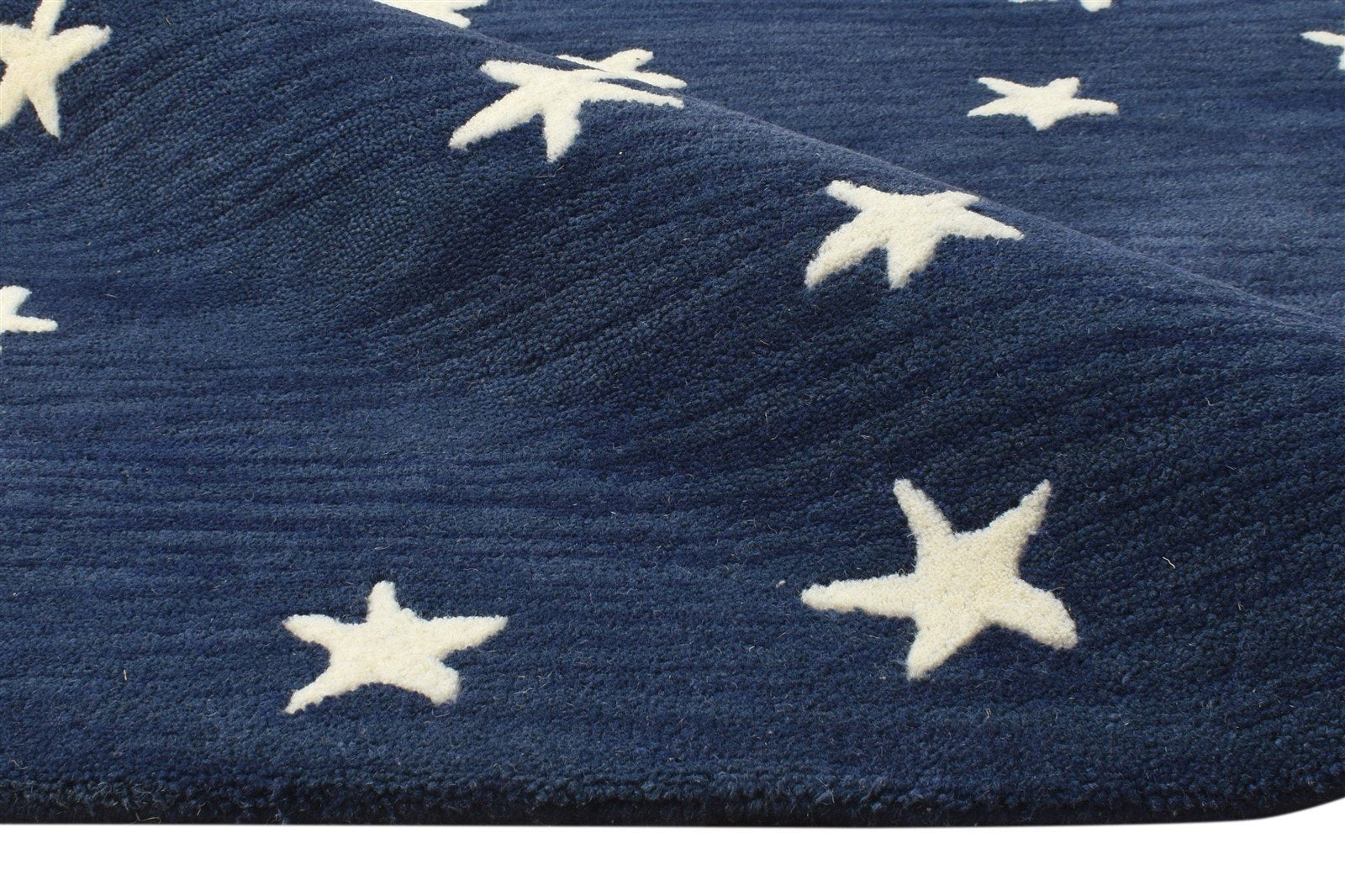 Star Rug Navy Blue Kids Rug Starry Skies Rug Nursery Rug Star Area Rug