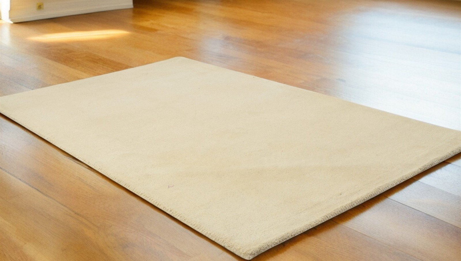Camel Beige Color Modern Area Rug for Bedroom, Solid Color Plain Wool rug for living room, Baxter Rug Area Rug
