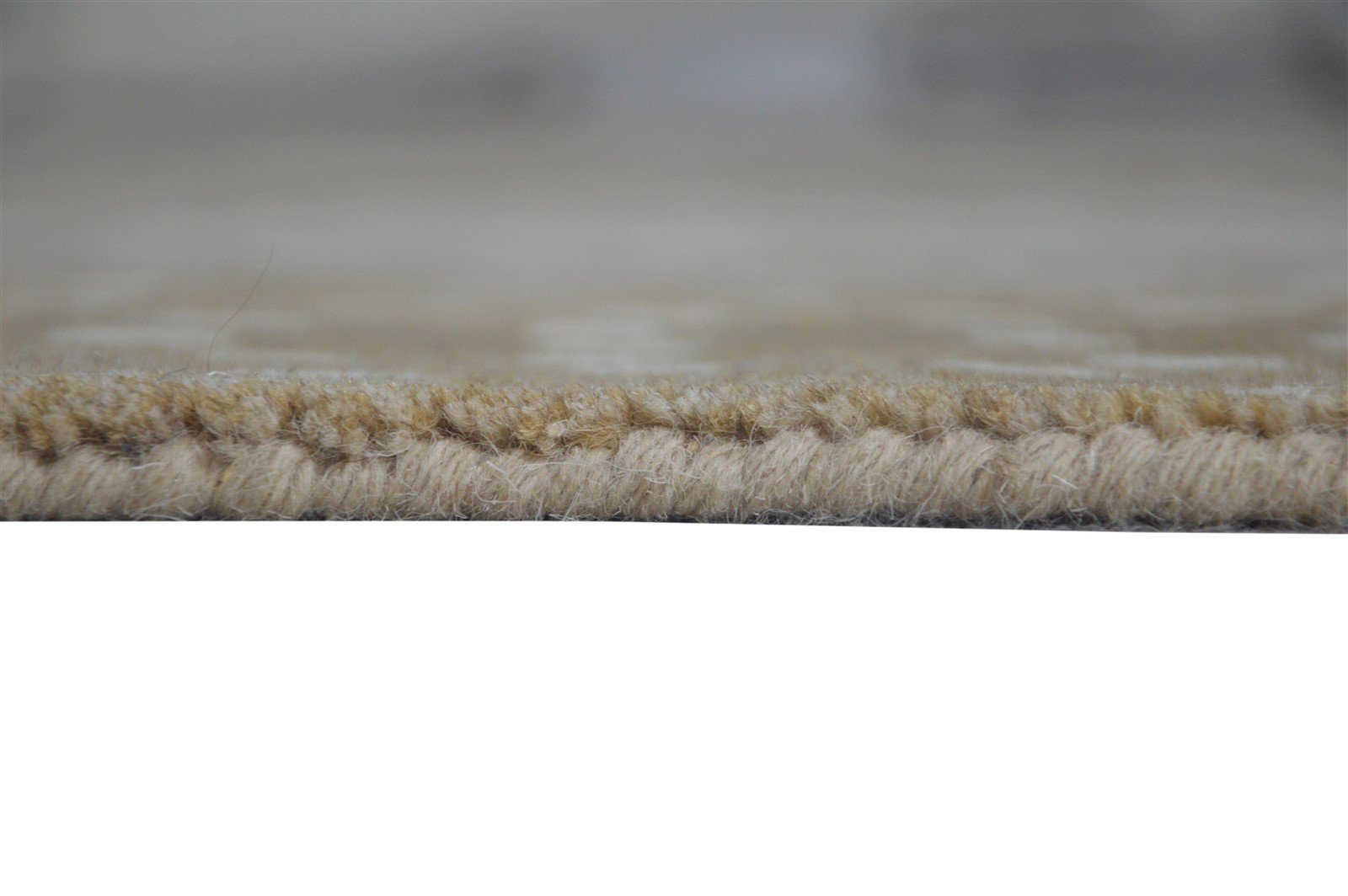 Antelope Rug Handmade Wool Animal Print Beige Area Rug