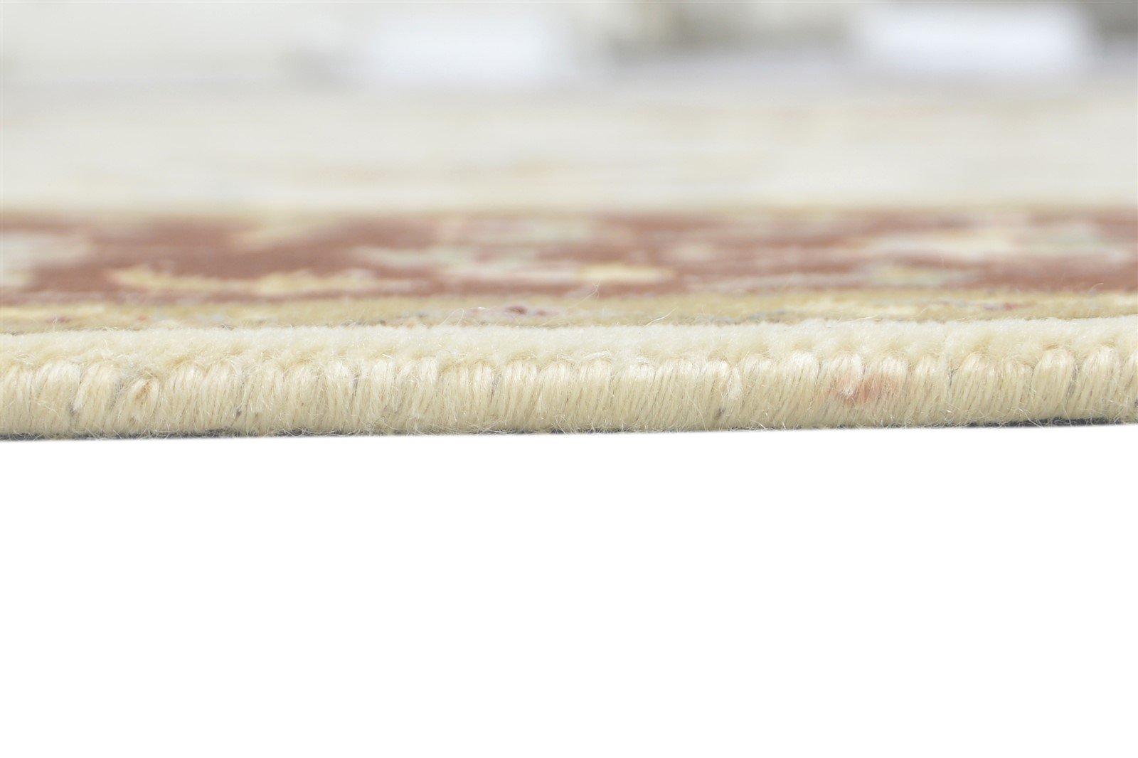 Dahlia 6X10 Rug Wool / Silk Ivory Persian Hand Knotted Kashan Oriental 7860694024341