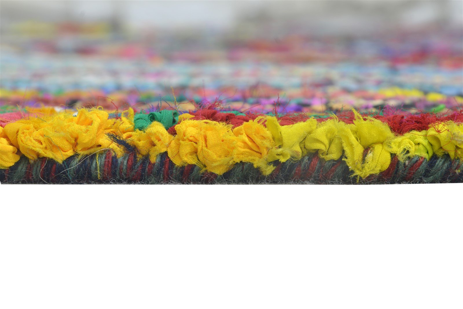 Babbie 6X6 Rug Cotton Polyester Colorful Modern Hand Tufted Bohemian Circles 7865131860117
