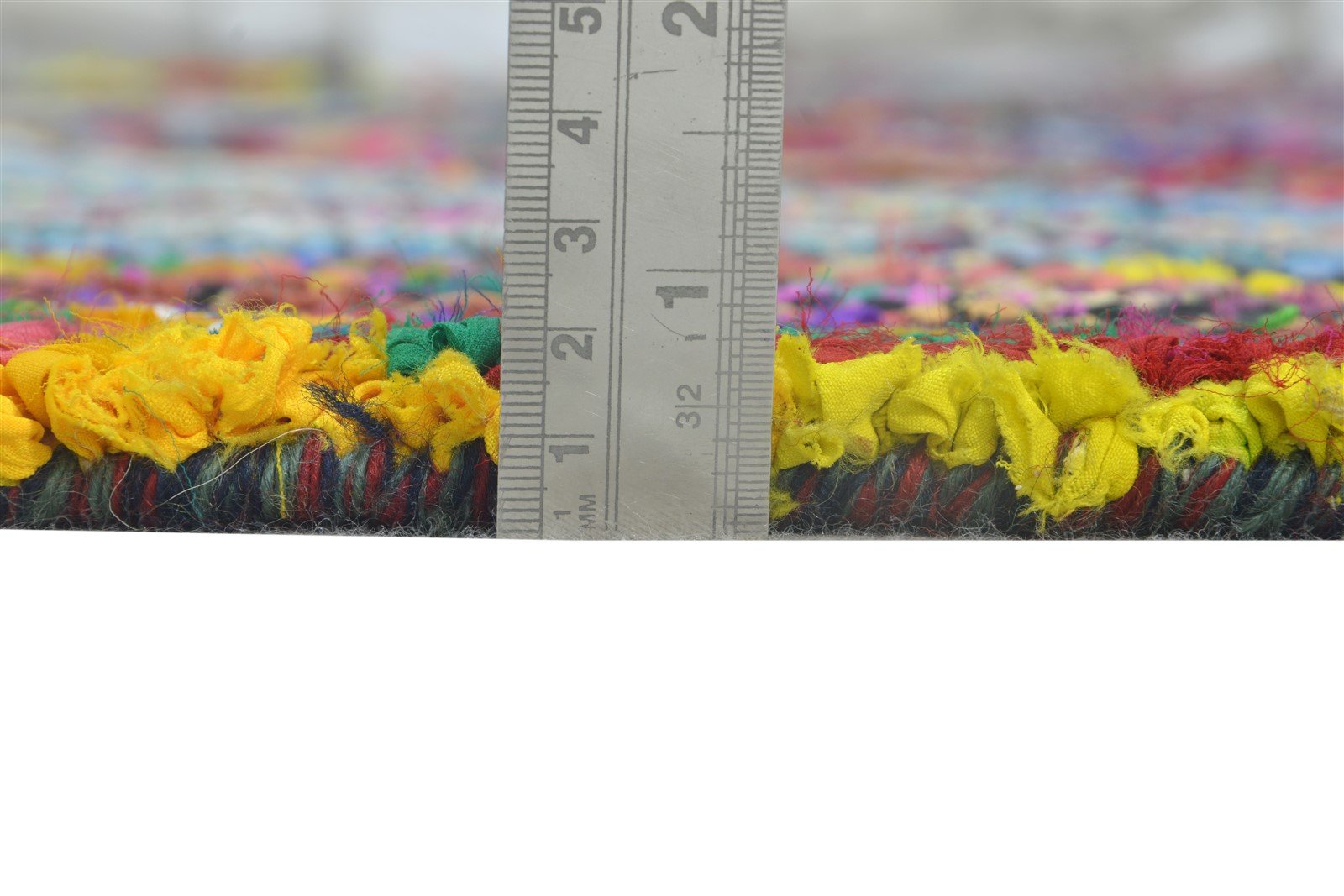 Babbie 6X6 Rug Cotton Polyester Colorful Modern Hand Tufted Bohemian Circles 7865131860117