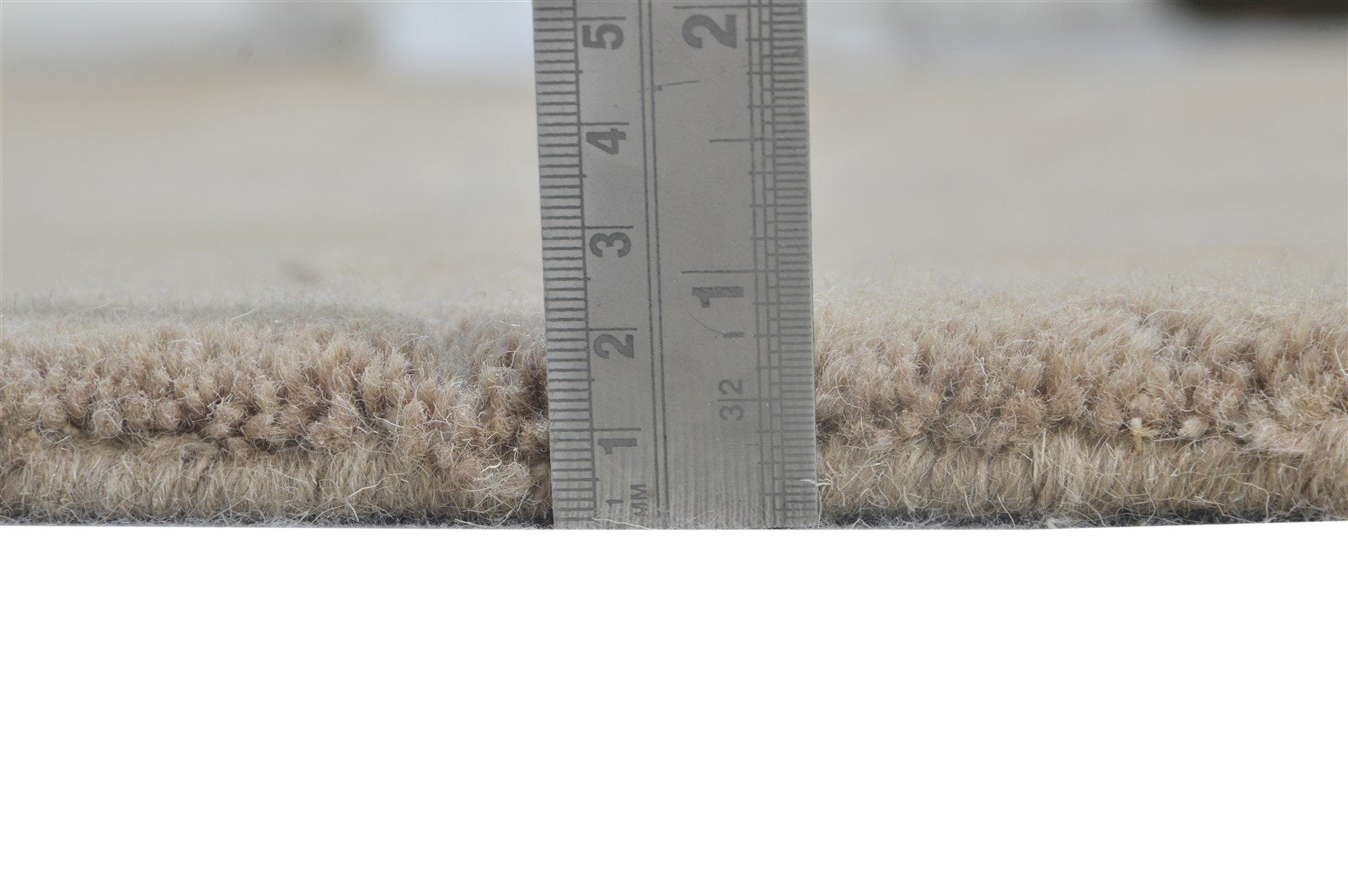 6X6 Rug Wool Beige Modern Hand Tufted Scandinavian Geometric Room Size Carpet 7865145524373