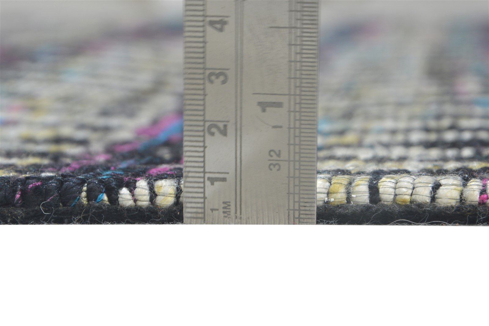6X8 Rug Polyester Black Modern Jacquard Loom Scandinavian Nordic Room Size 7865007079573
