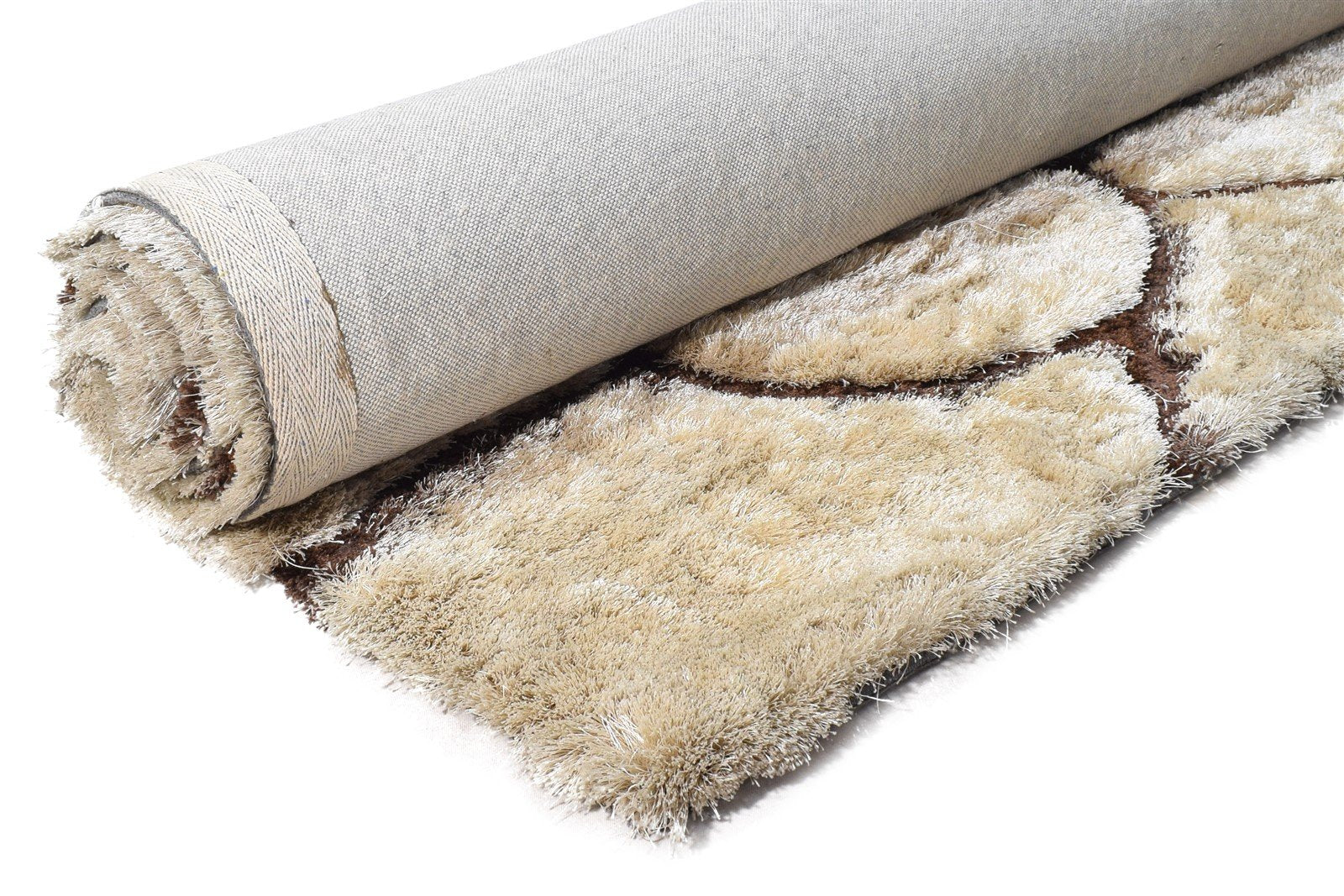 6X8 Rug Polypropylene Beige Modern Hand Tufted French Floral Room Size Carpet 7865055281301