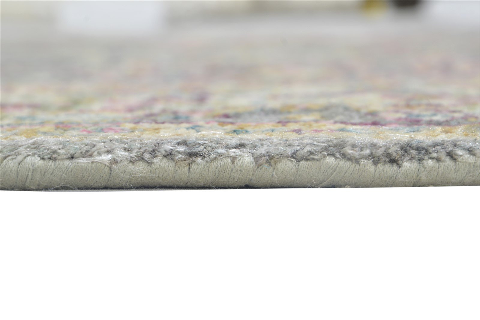6X8 Rug Silk Dark Grey Persian Hand Knotted Bohemian Oriental Room Size Carpet 7864099078293