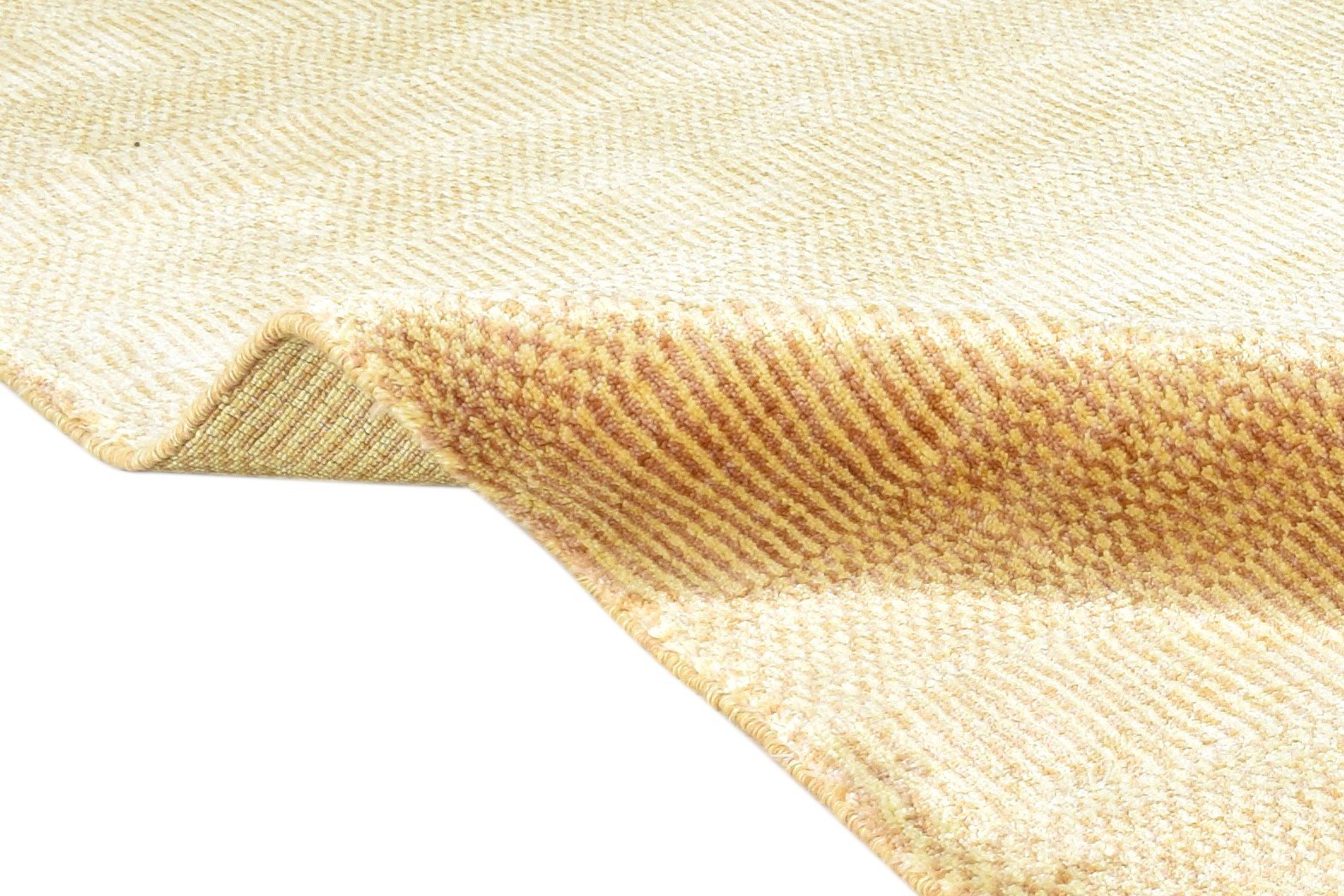 6X8 Rug Wool / Silk Brown Modern Handloom Scandinavian Solid Room Size Carpet 7864998822037