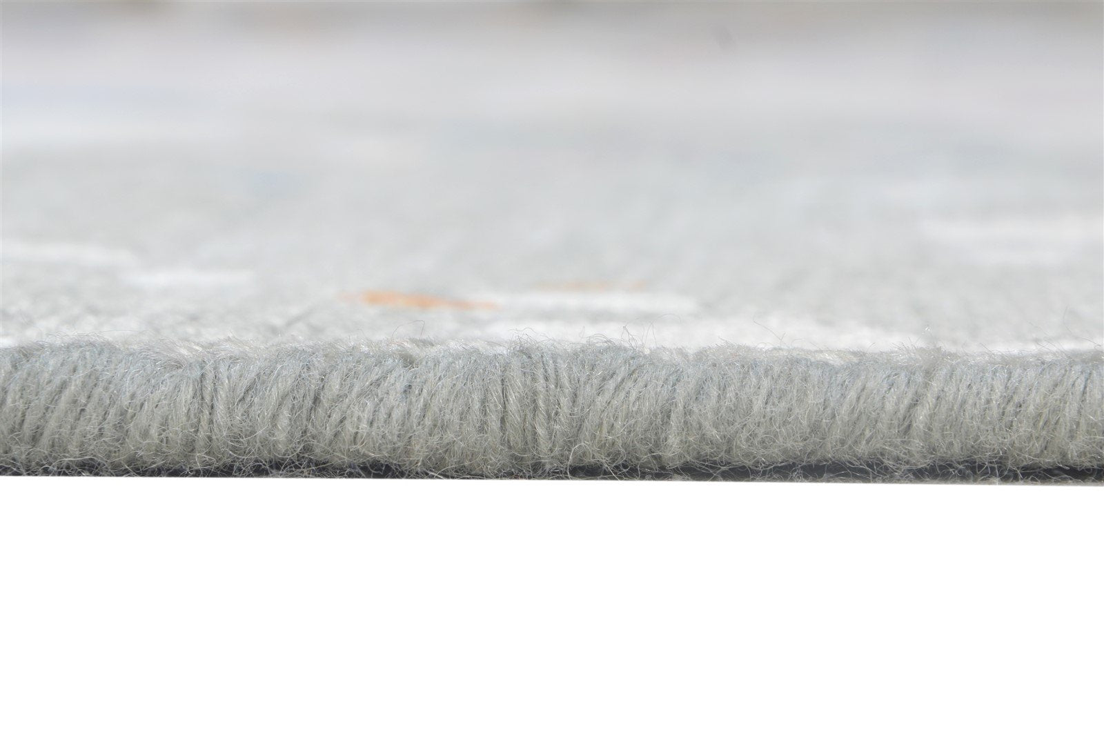 6X9 Rug Rayon From Bamboo Grey Modern Hand Knotted French Abstract Room Size 7864999116949