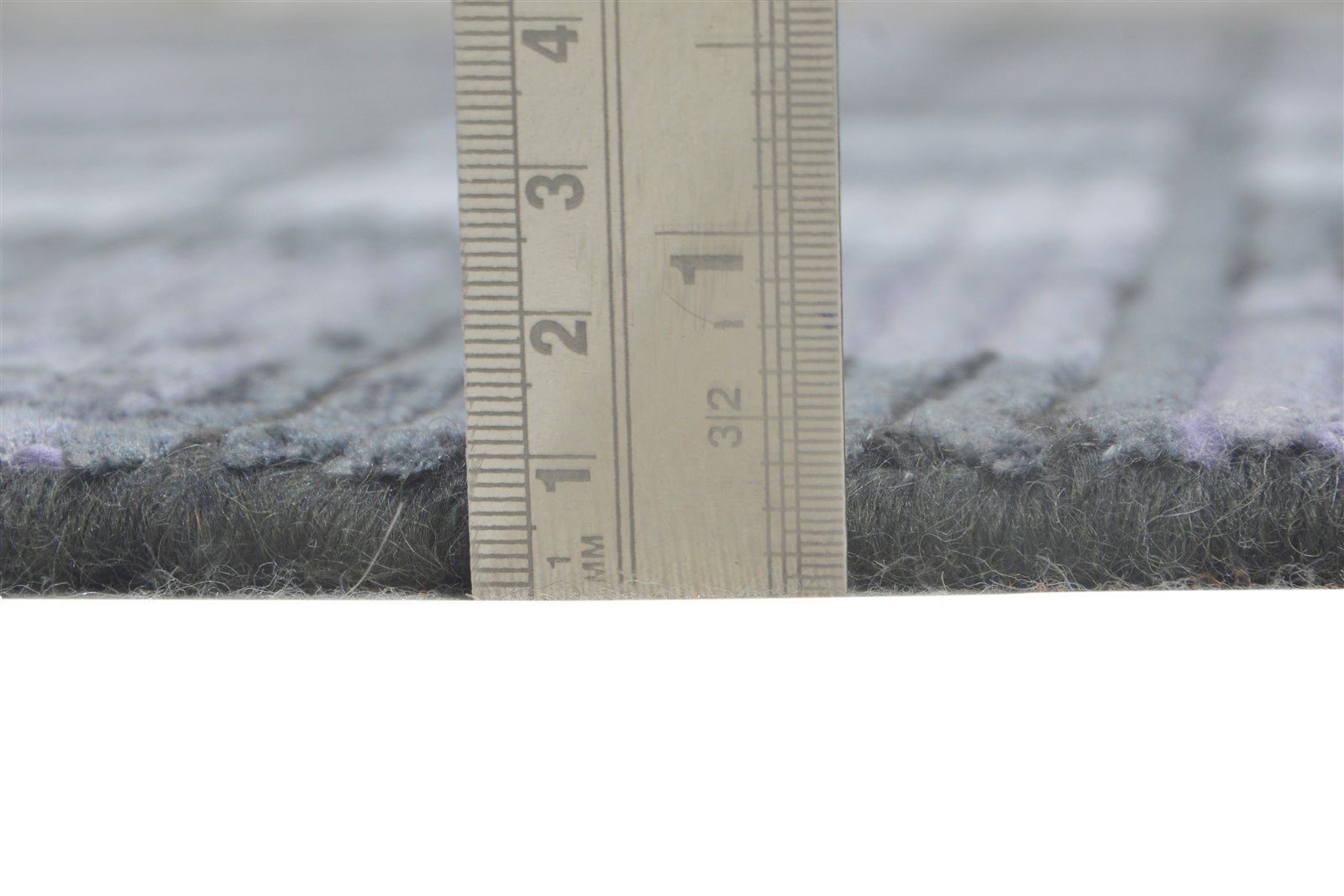 6X9 Rug Silk Grey Modern Hand Knotted Scandinavian Geometric Room Size Carpet 7865067503765