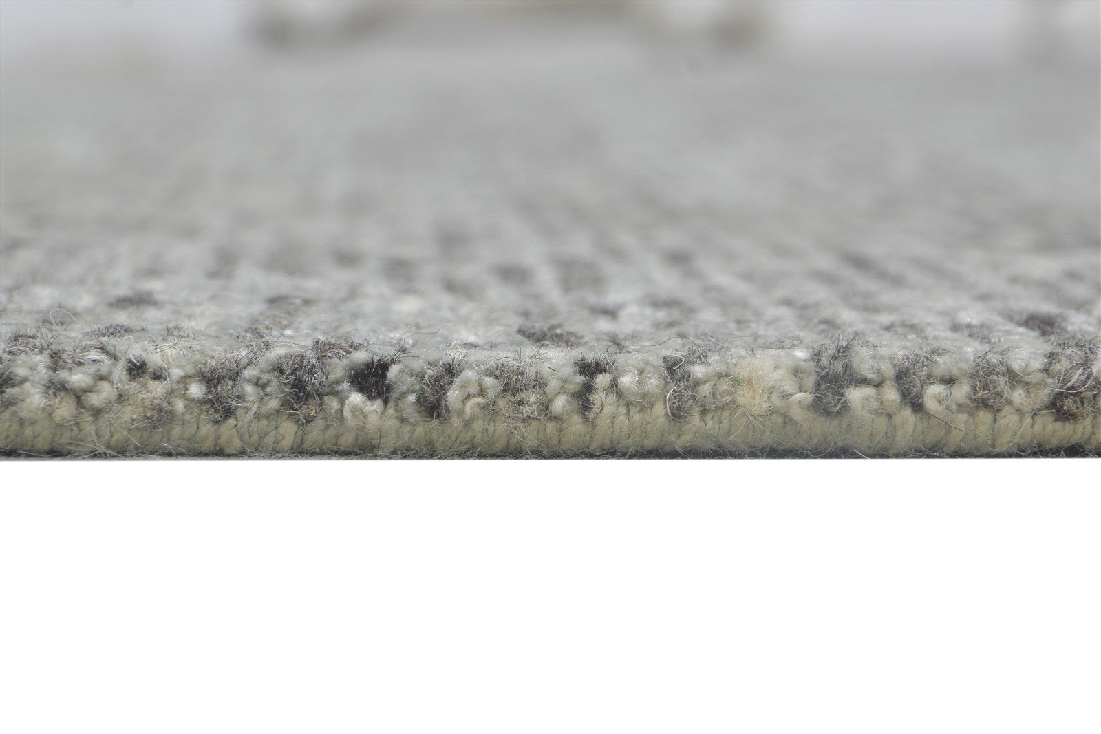 6X9 Rug Wool / Silk Grey Modern Hand Knotted Scandinavian Solid Room Size 7864171495573