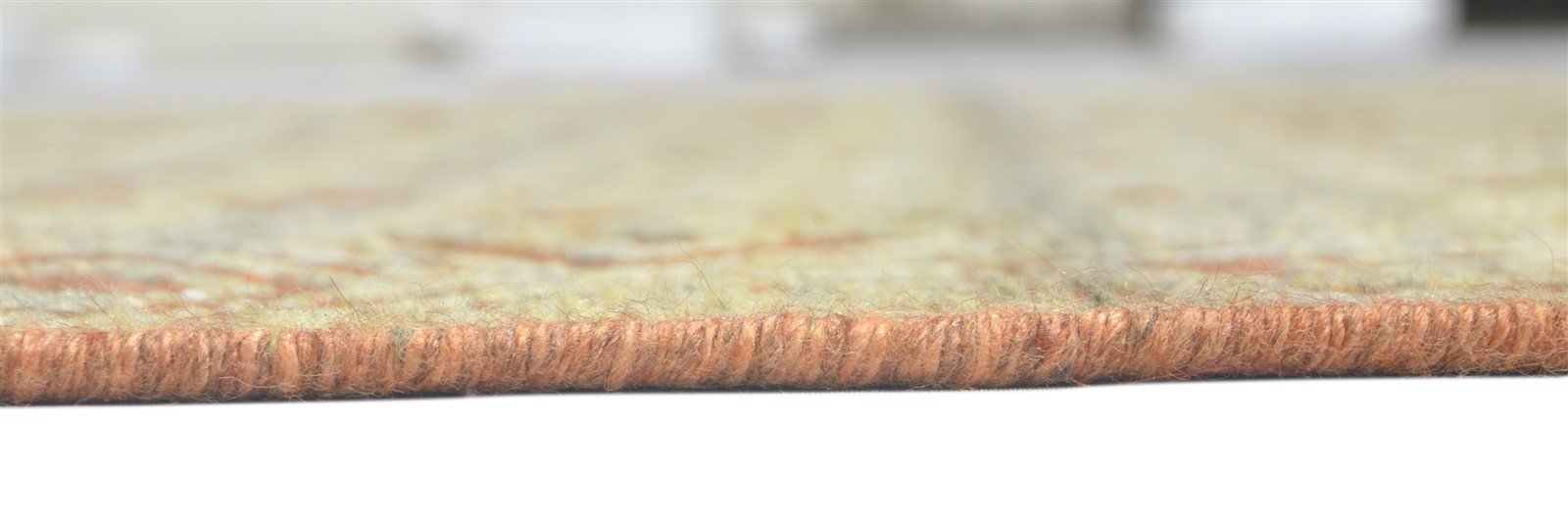 6X9 Rug Wool Silk Rust Transitional Hand Knotted Indian Floral Room Size Carpet 7864081907861