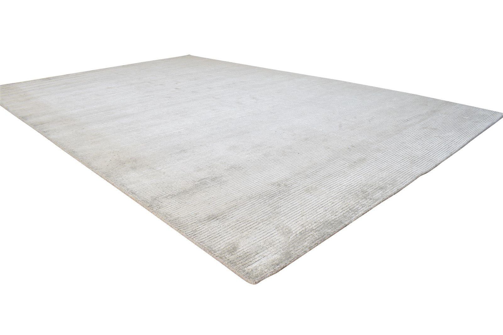 7' X 10' Rug Silk Grey Modern Handloom Scandinavian Solid Large Carpet 7865053249685