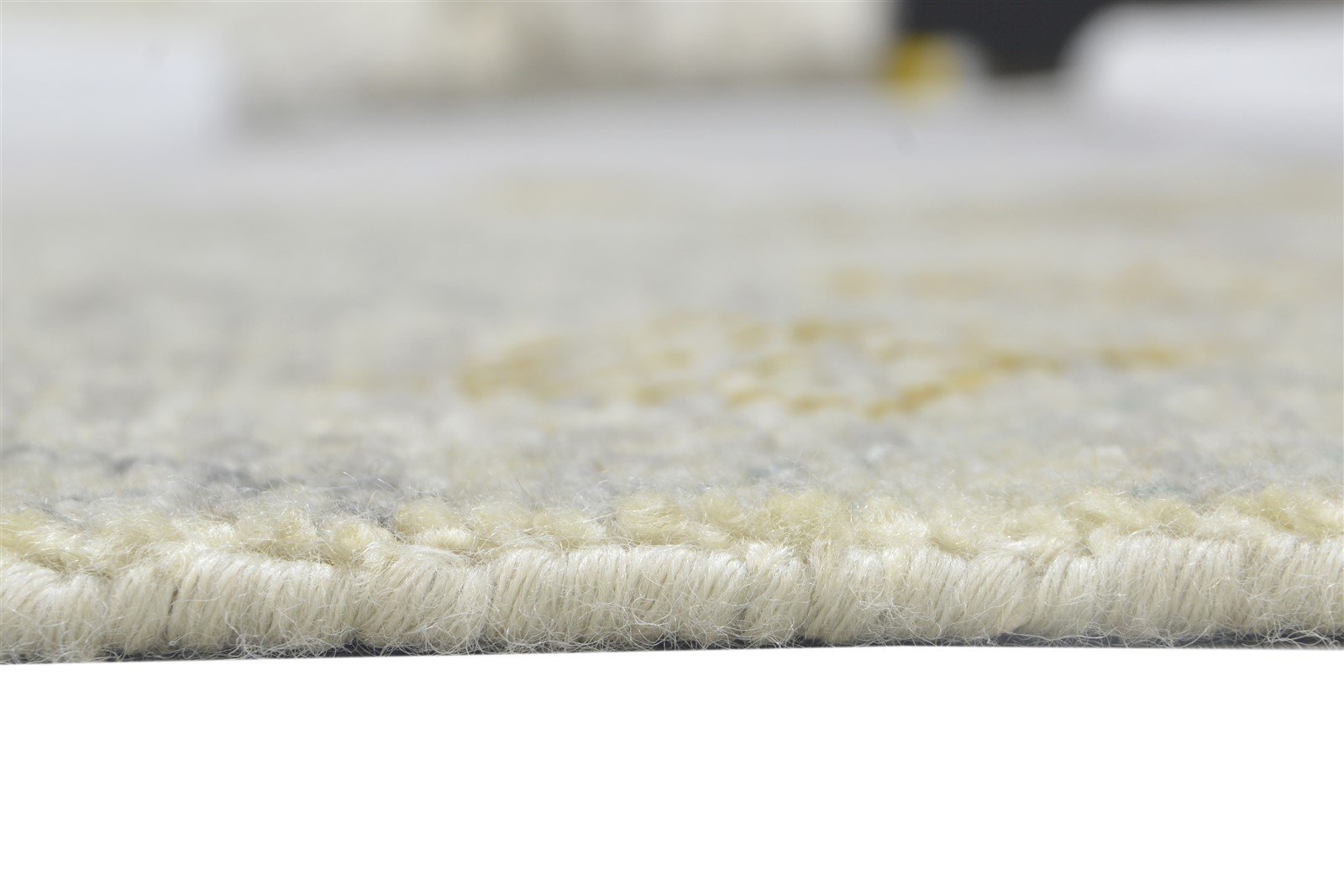 7' X 6' Rug Wool Grey Modern Hand Knotted Scandinavian Diamond Large Carpet 7864098324629