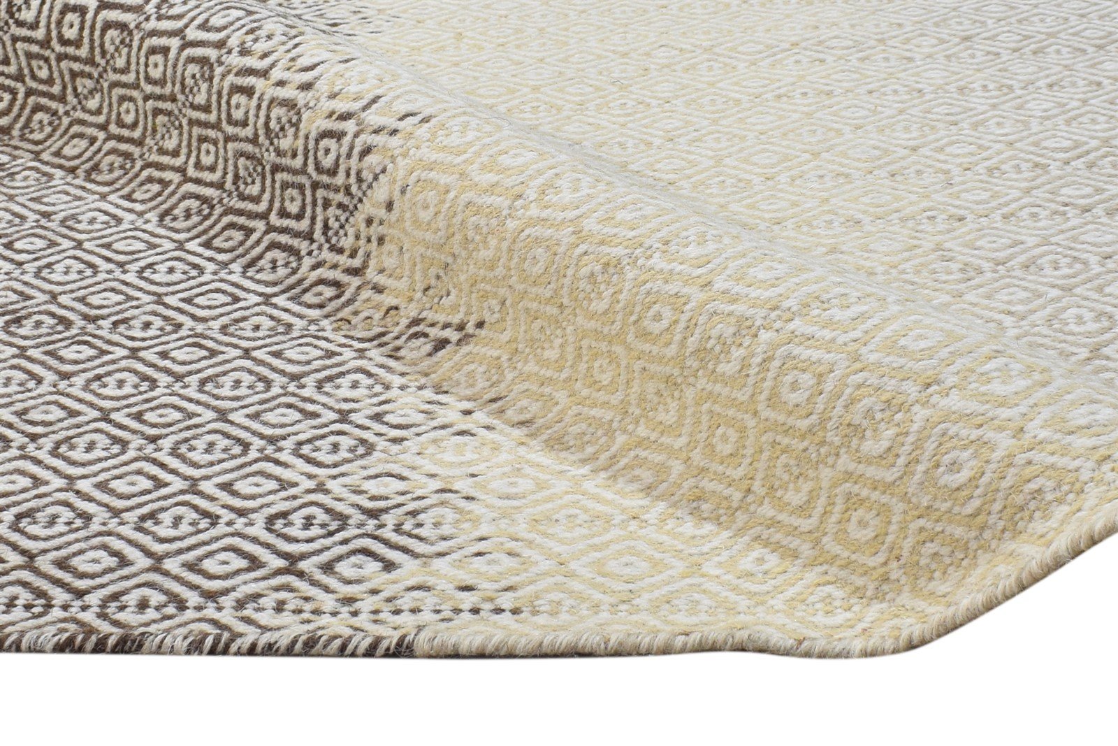 7' X 8' Rug Wool Grey Modern Dhurrie Scandinavian Abstract Large Carpet 7865021268117
