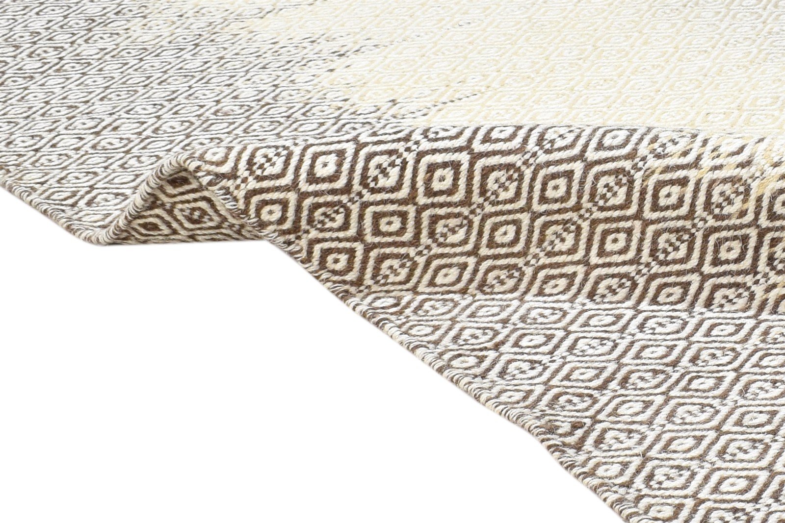 7' X 8' Rug Wool Grey Modern Dhurrie Scandinavian Abstract Large Carpet 7865021268117