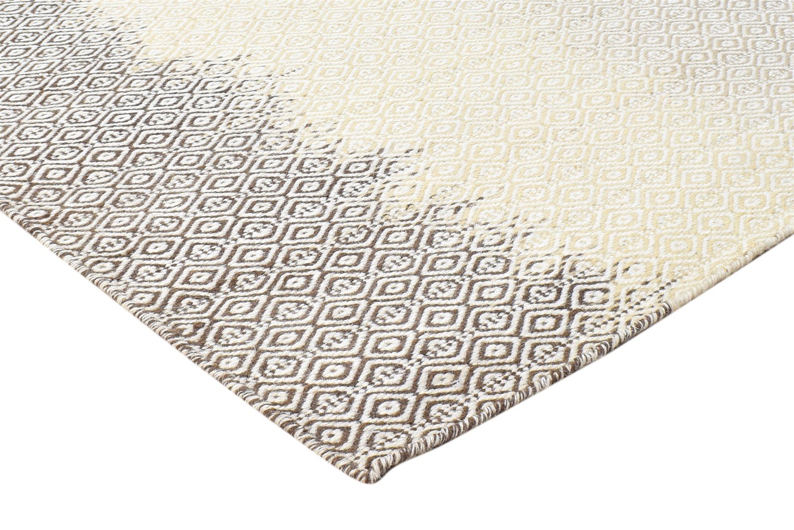 7' X 8' Rug Wool Grey Modern Dhurrie Scandinavian Abstract Large Carpet 7865021268117