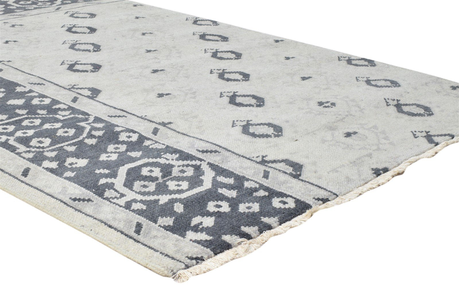 4' X 6' Rug Wool Ivory Persian Hand Knotted Oushak Oriental Room Size Carpet Area Rug