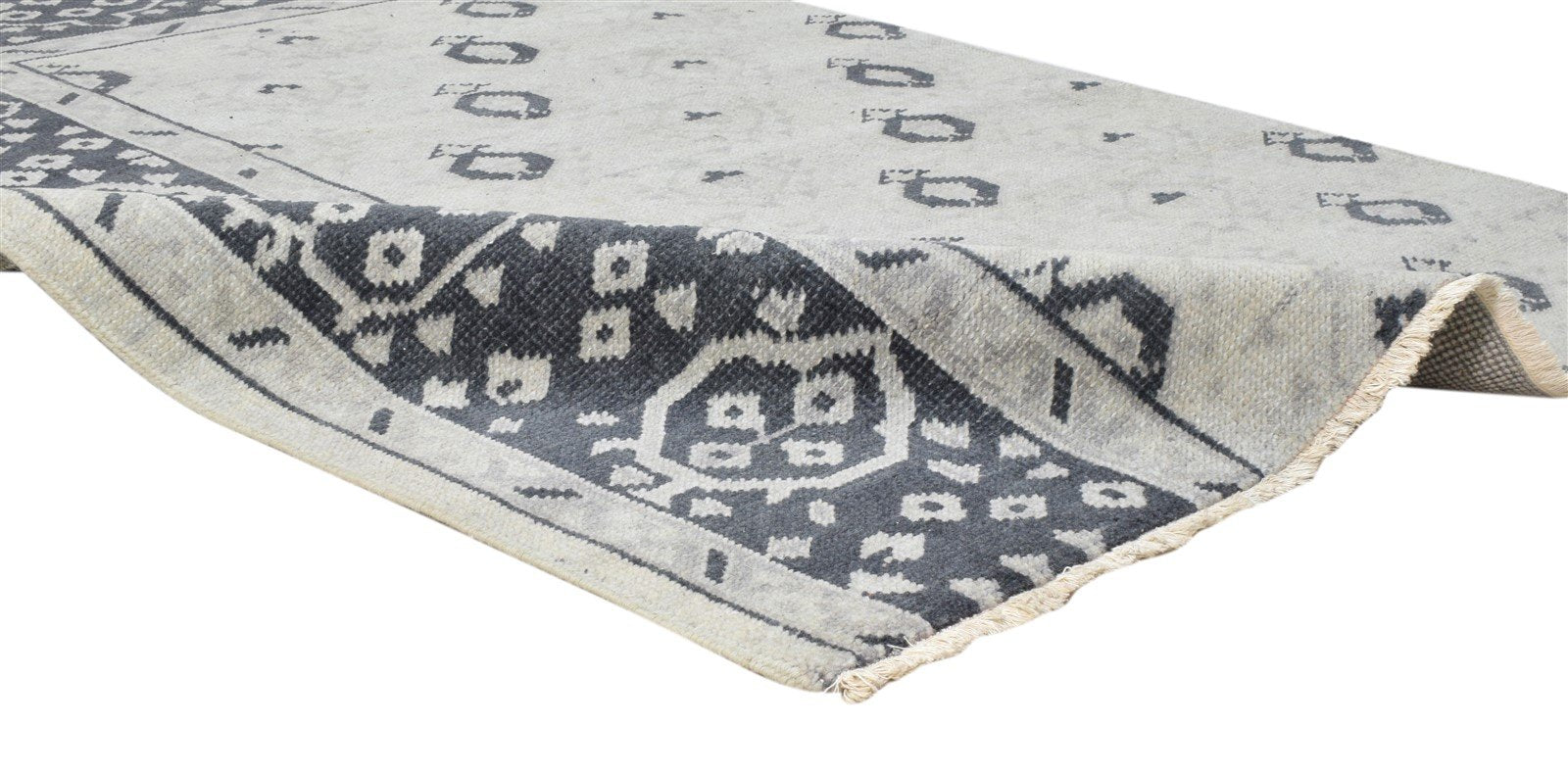 4' X 6' Rug Wool Ivory Persian Hand Knotted Oushak Oriental Room Size Carpet Area Rug