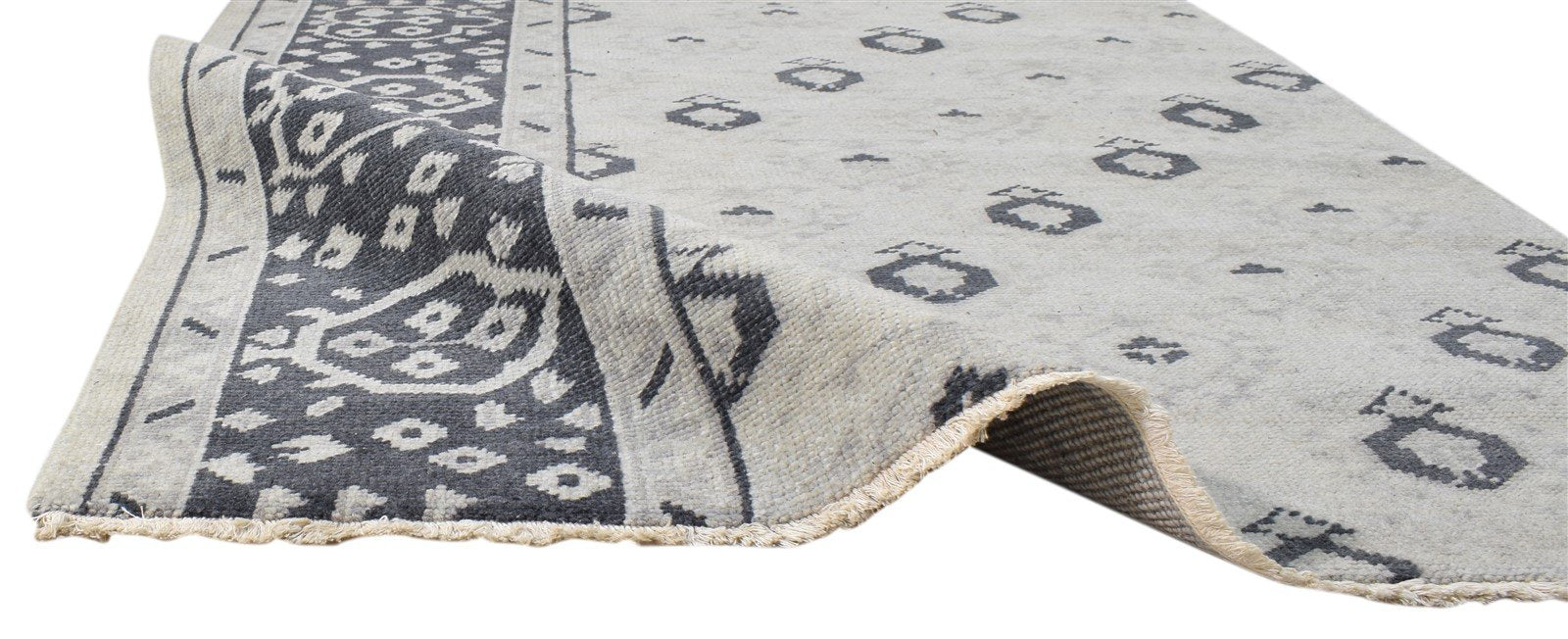 4' X 6' Rug Wool Ivory Persian Hand Knotted Oushak Oriental Room Size Carpet Area Rug