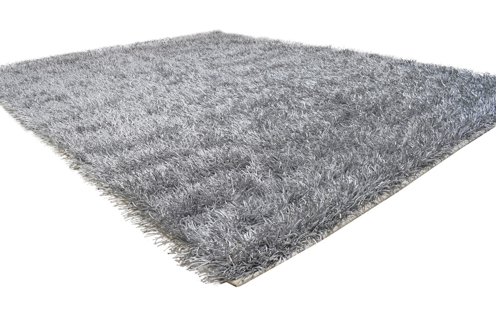 8' X 10' Rug Polyester Grey Modern Hand Woven American Abstract Large Carpet 7865106694293