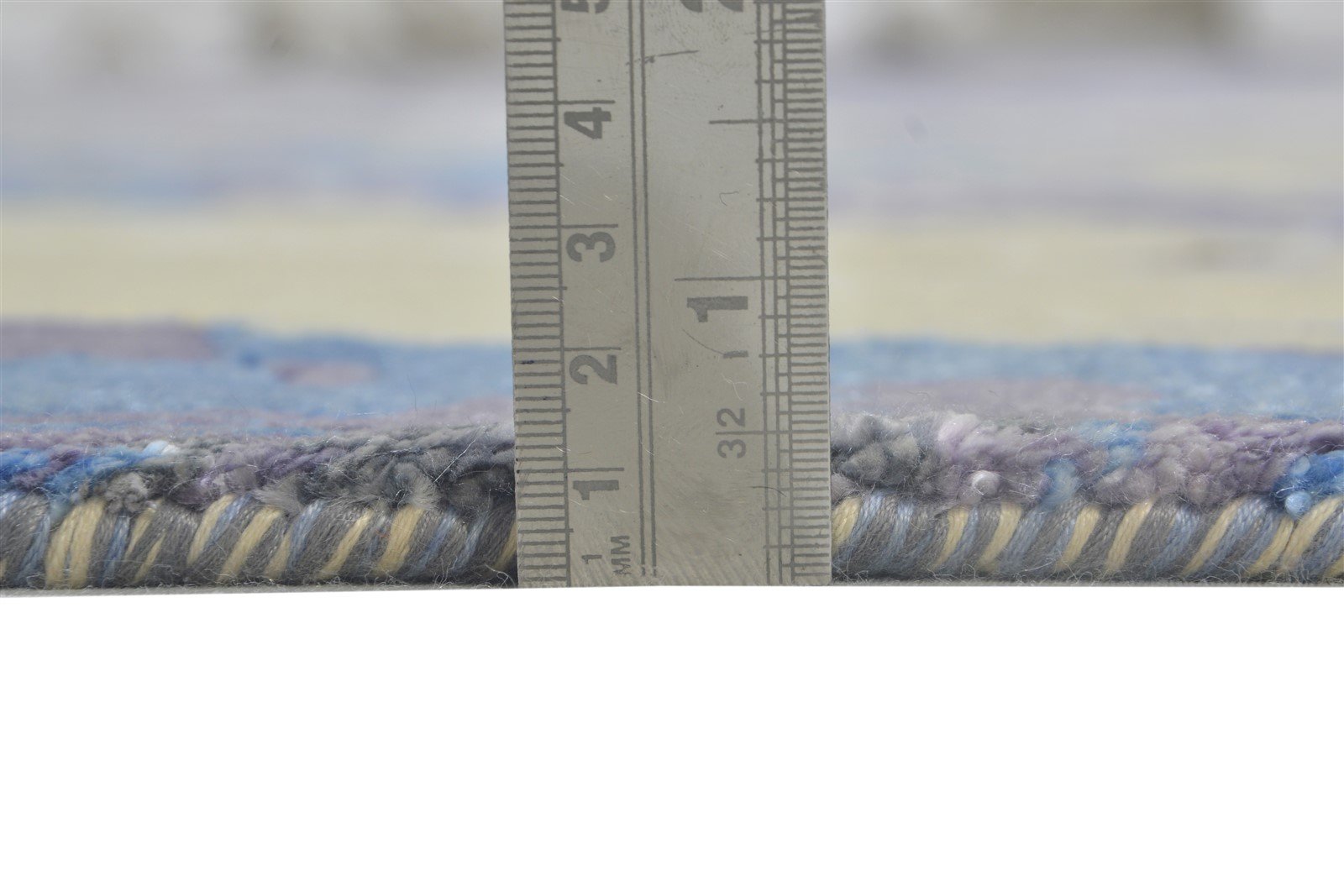 8' X 10' Rug Silk Blue Modern Hand Knotted Indian Abstract Large Carpet 7864320917653