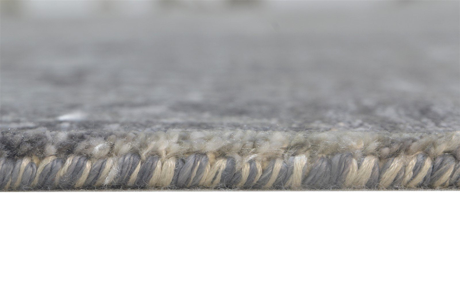 8' X 10' Rug Silk Dark Grey Modern Hand Knotted Indian Abstract Large Carpet 7864325275797