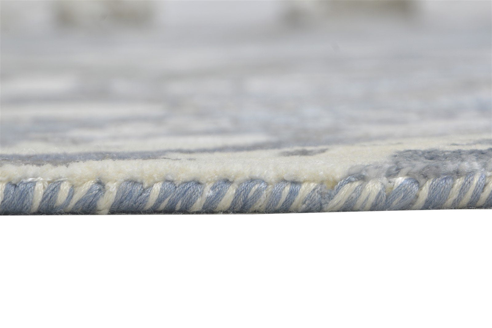 8' X 10' Rug Silk Grey Modern Hand Knotted Indian Abstract Large Carpet 7864320327829