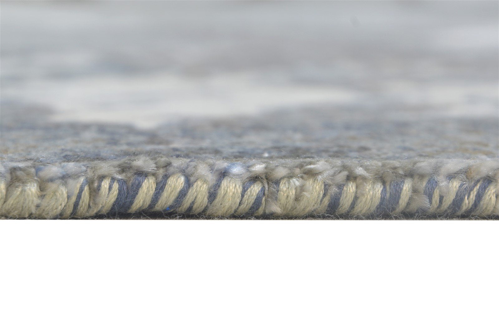 8' X 10' Rug Silk Grey Modern Hand Knotted Indian Abstract Large Carpet 7864325079189
