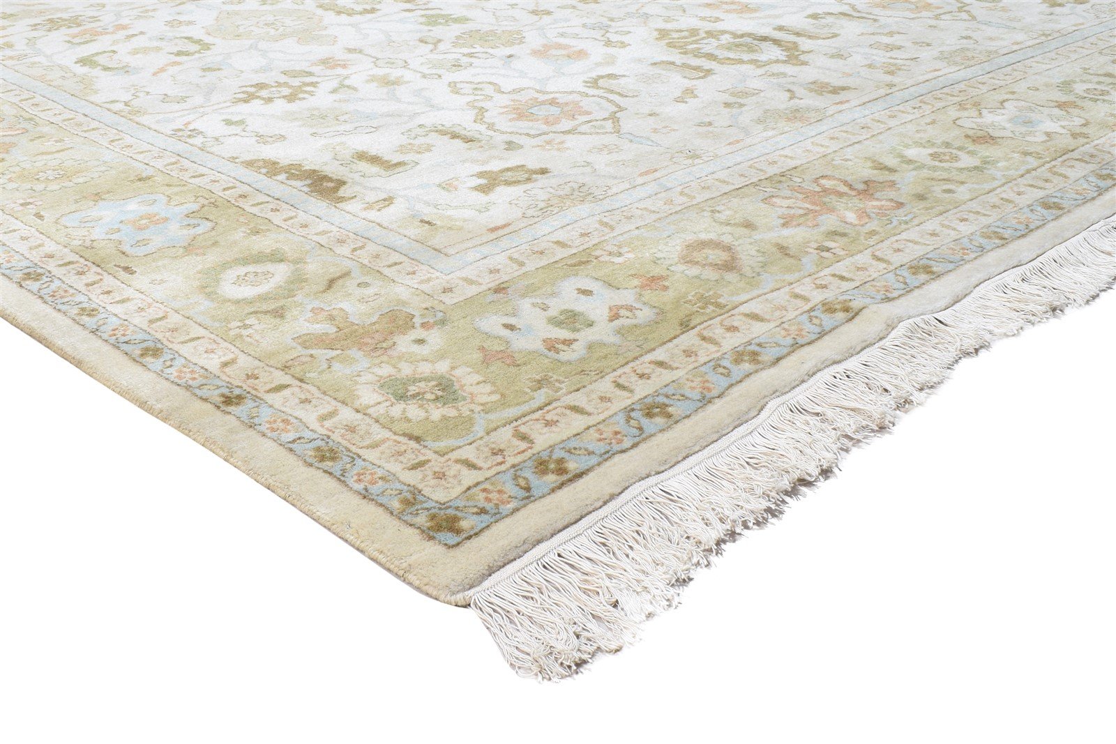 8' X 10' Rug Wool Beige Persian Hand Knotted Oushak Oriental Large Carpet 7864911593621
