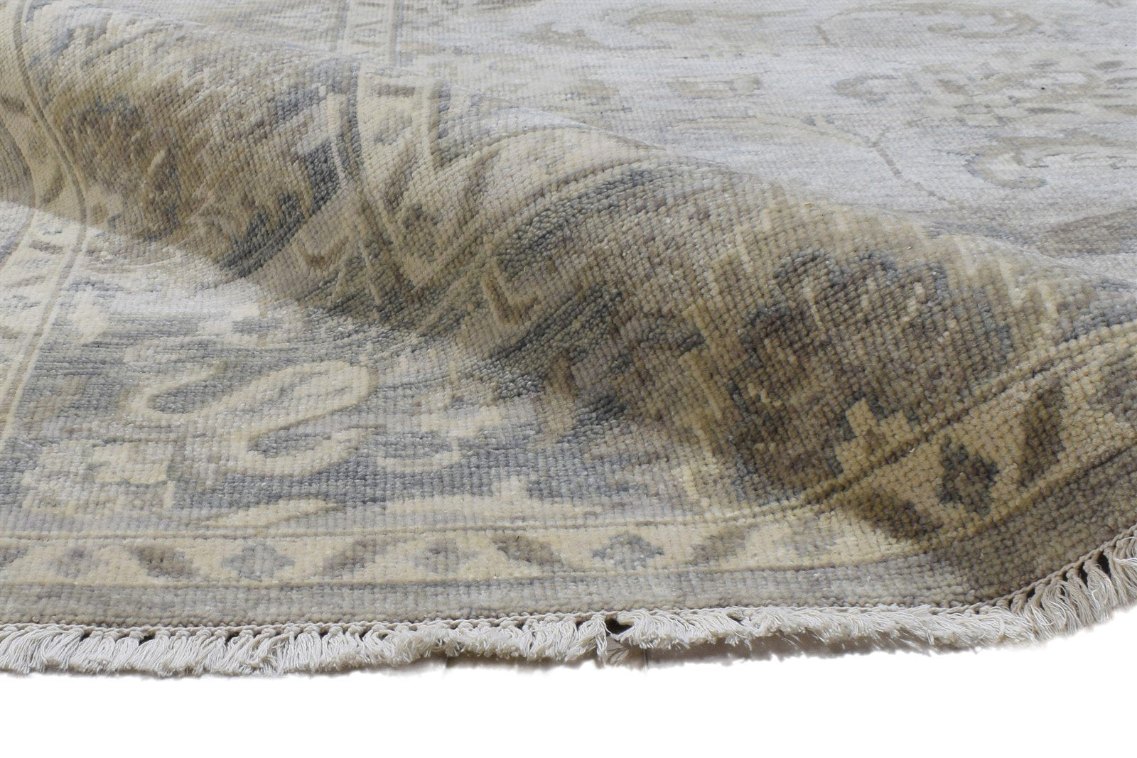 8' X 10' Rug Wool Beige Persian Hand Knotted Oushak Oriental Large Carpet 7864328880277