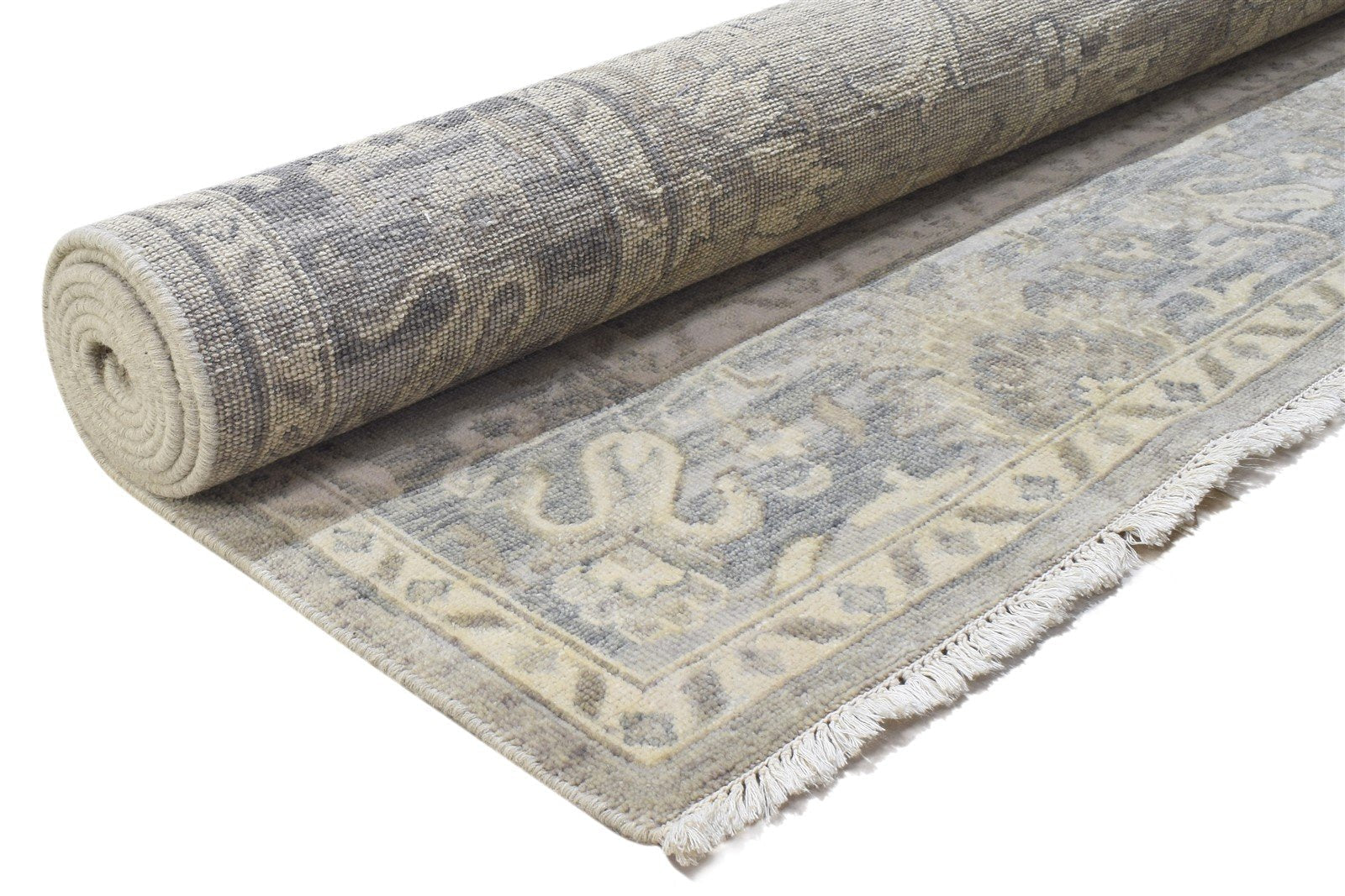 8' X 10' Rug Wool Beige Persian Hand Knotted Oushak Oriental Large Carpet 7864328880277