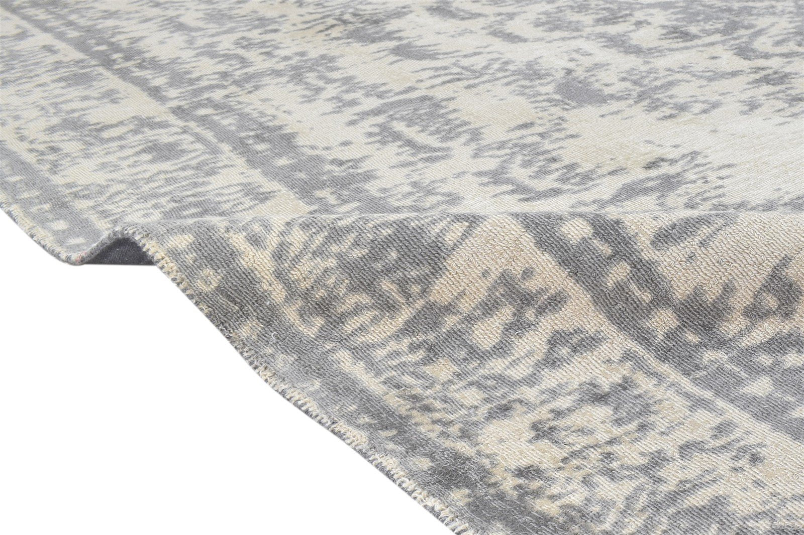 8' X 10' Rug Wool Beige Transitional Hand Tufted Oriental Medallion Large Carpet 7864627003541