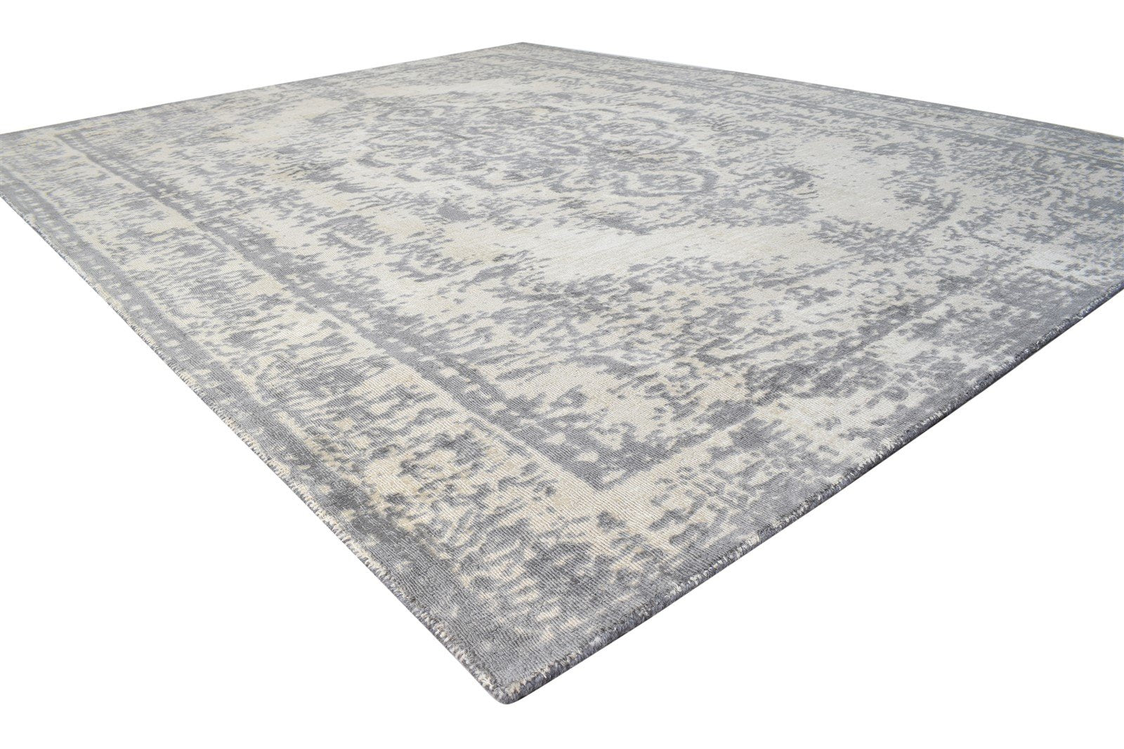 8' X 10' Rug Wool Beige Transitional Hand Tufted Oriental Medallion Large Carpet 7864627003541