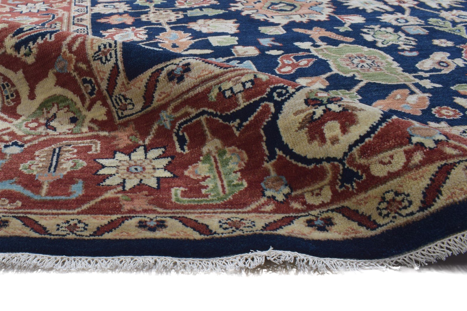 8' X 10' Rug Wool Black Persian Hand Knotted Oushak Oriental Large Carpet 7864193613973