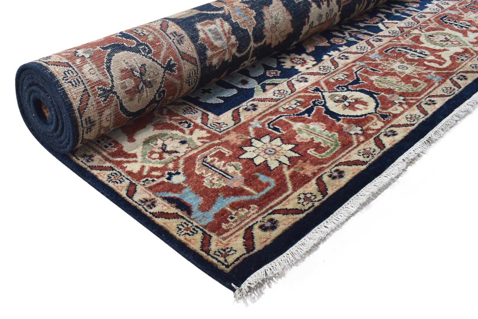 8' X 10' Rug Wool Black Persian Hand Knotted Oushak Oriental Large Carpet 7864193613973