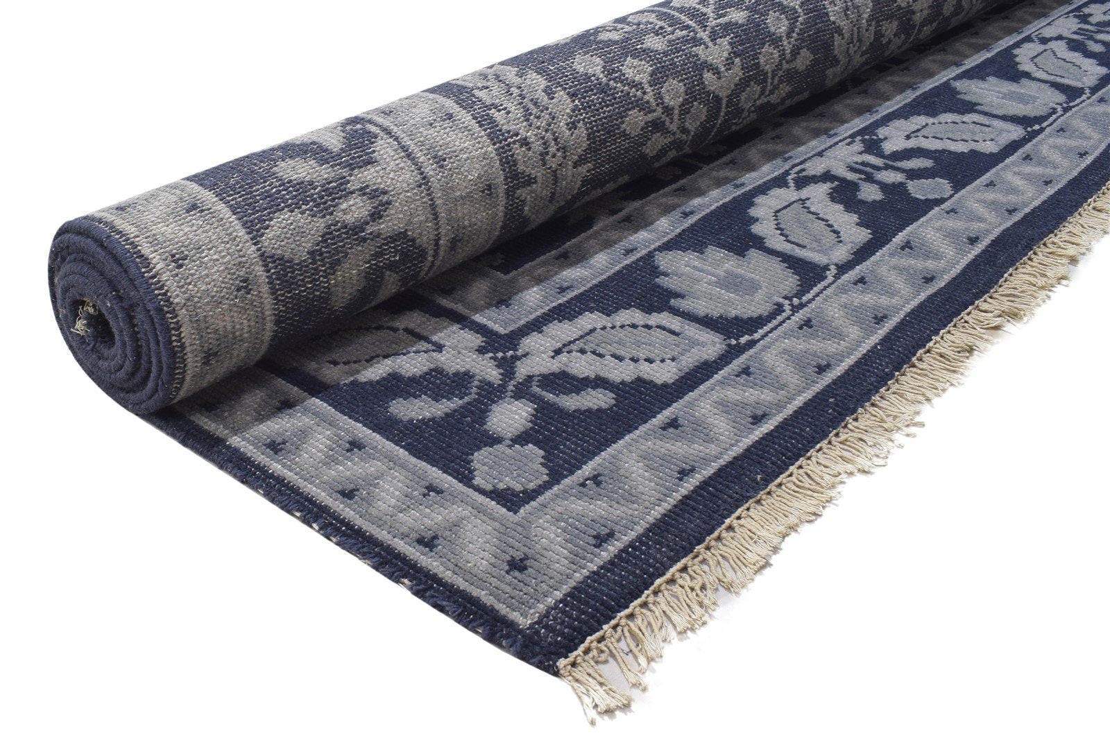 8' X 10' Rug Wool Black Persian Hand Knotted Sarouk-Indian Oriental Large Carpet 7864176771221