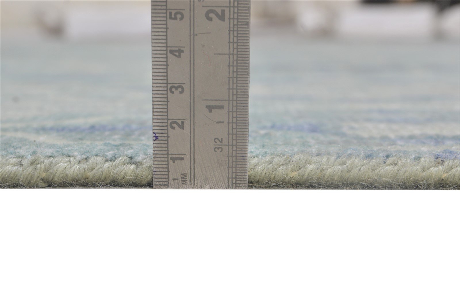 8' X 10' Rug Wool Blue Modern Hand Knotted Moroccan Trellis Large Carpet 7864165466261