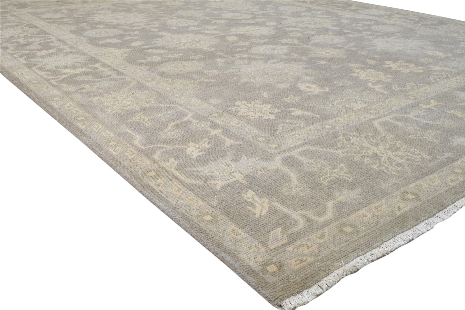 8' X 10' Rug Wool Brown Persian Hand Knotted Oushak Oriental Large Carpet 7860688453781