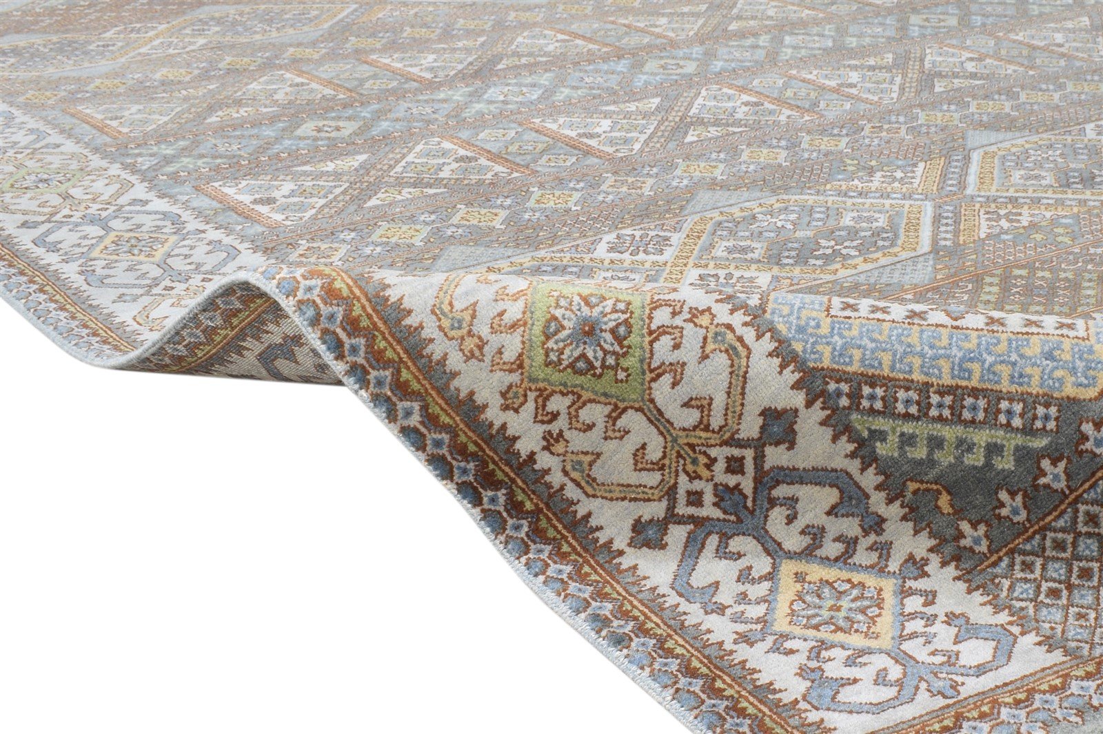 8' X 10' Rug Wool Brown Tribal Hand Knotted Southwestern Oriental Large Carpet 7864620875925