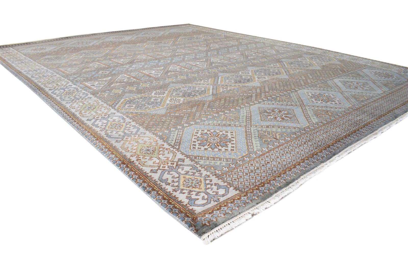 8' X 10' Rug Wool Brown Tribal Hand Knotted Southwestern Oriental Large Carpet 7864620875925