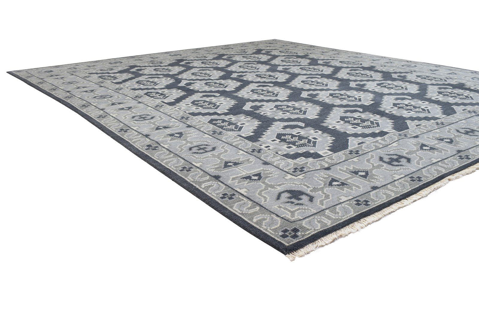8' X 10' Rug Wool Charcoal Persian Hand Knotted Oriental Paisley Large Carpet 7864169332885