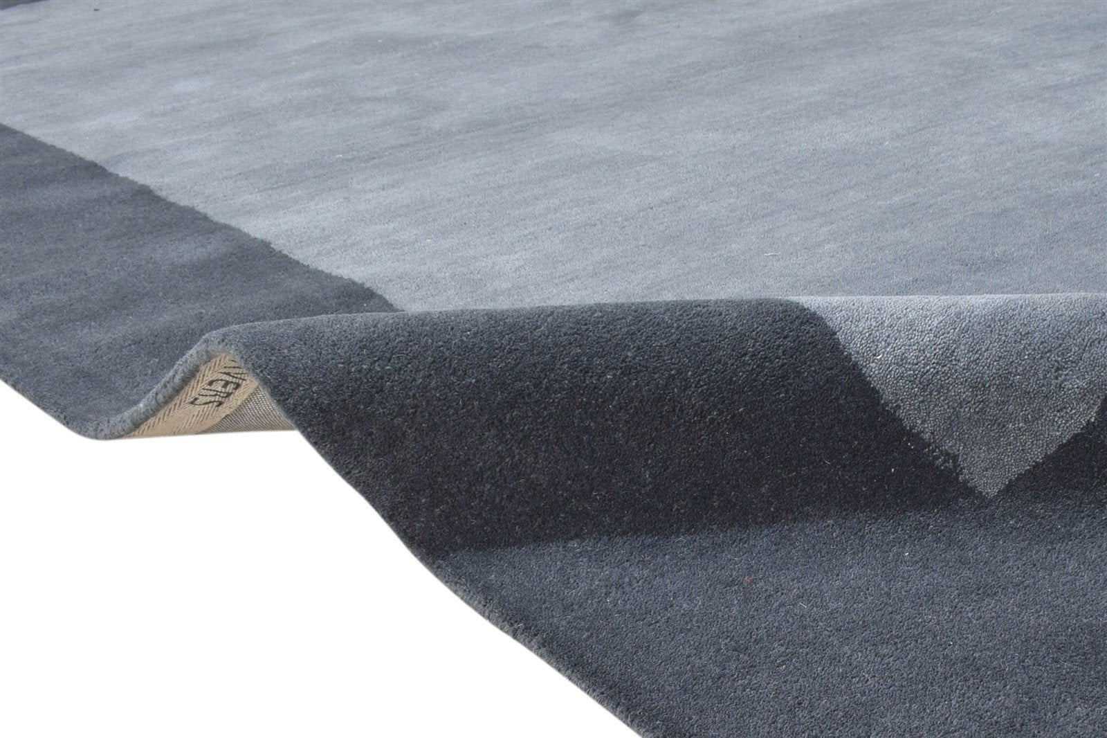 8' X 10' Rug Wool Grey Modern Hand Tufted Scandinavian Bordered Large Carpet 7865146015893