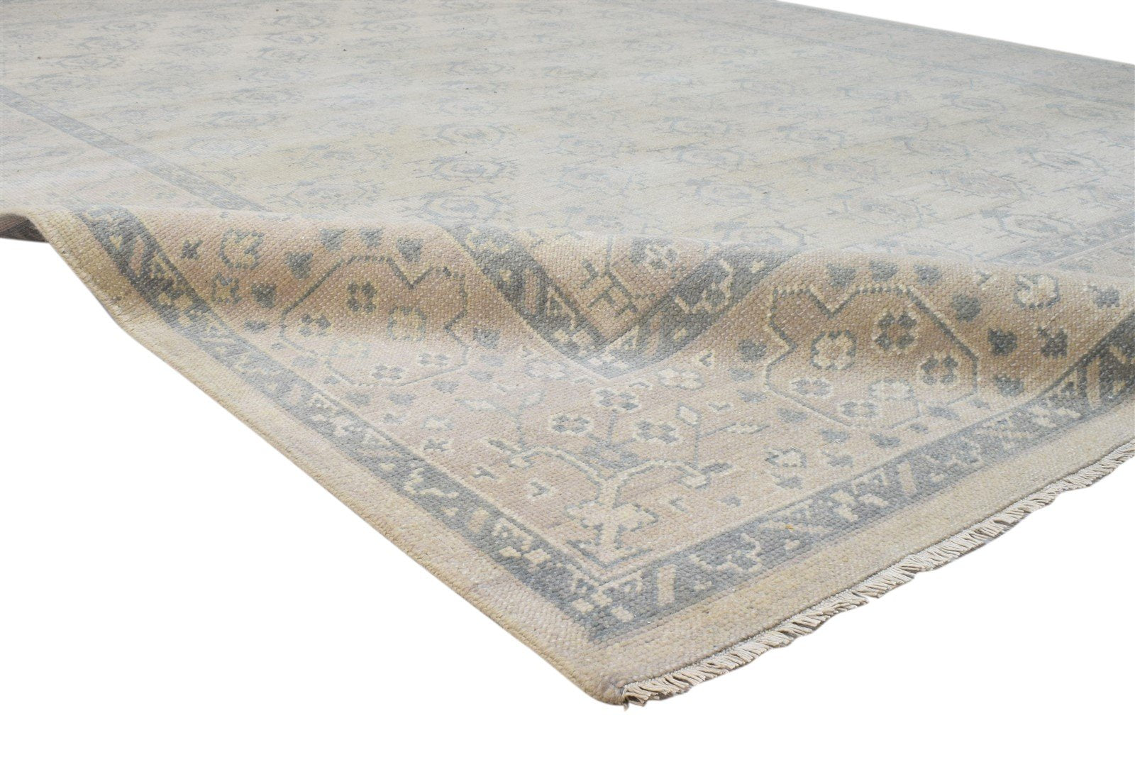 8' X 10' Rug Wool Grey Persian Hand Knotted Bokhara Oriental Large Carpet 7860688126101