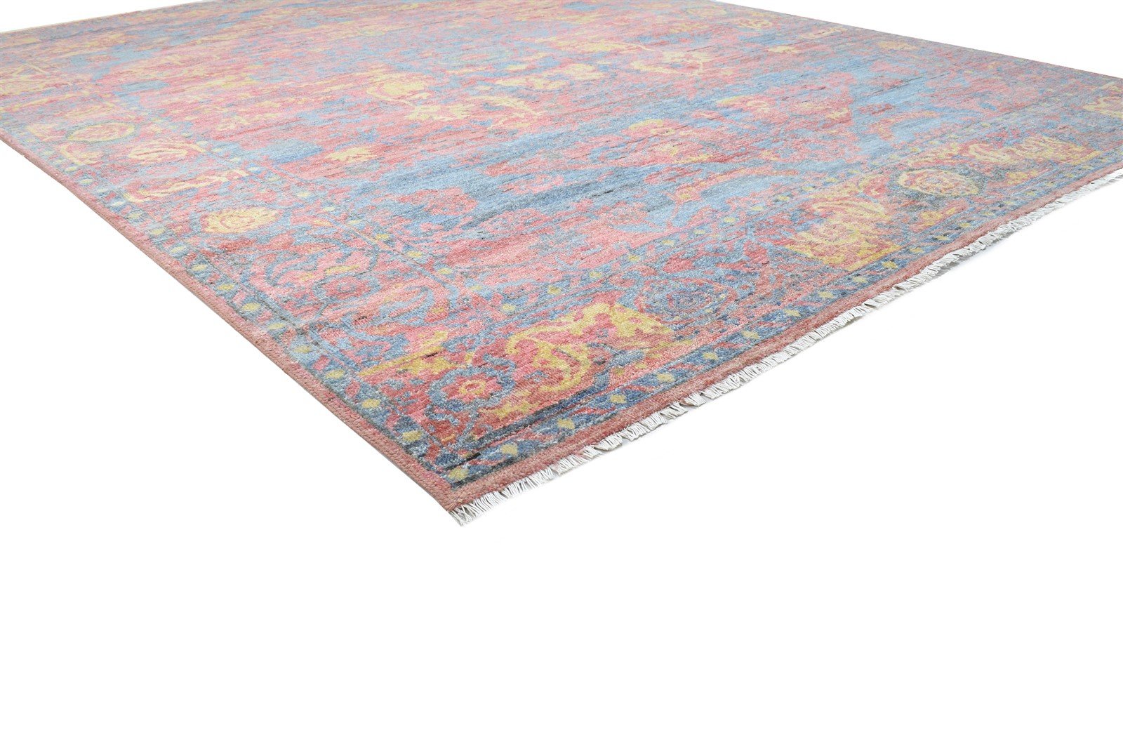 8' X 10' Rug Wool Red Modern Hand Knotted Oushak Oriental Large Carpet 7864133419157