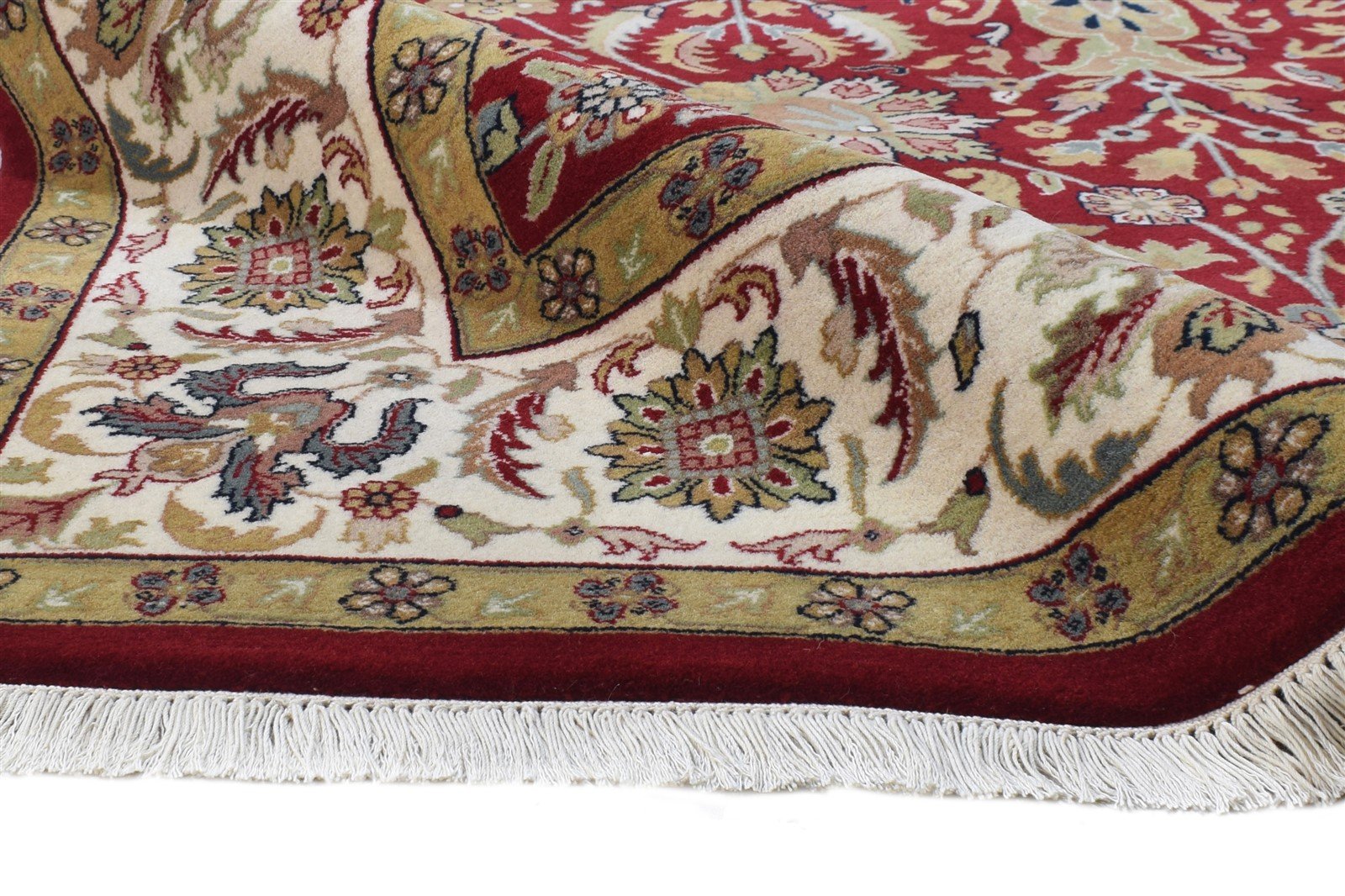 8' X 10' Rug Wool Red Persian Hand Knotted Kashan Oriental Large Carpet 7864677105813