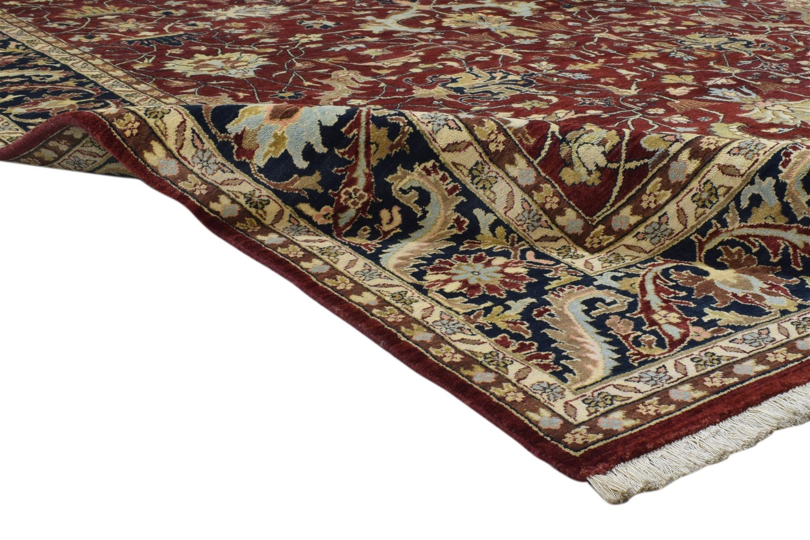 8' X 10' Rug Wool Red Persian Hand Knotted Kashan Oriental Large Carpet 7860694843541