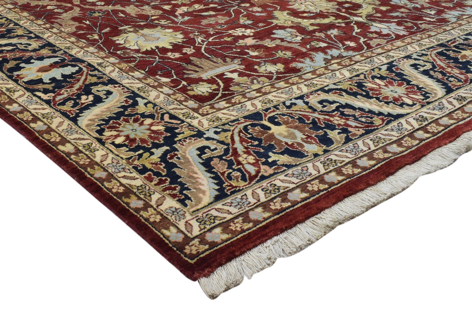 8' X 10' Rug Wool Red Persian Hand Knotted Kashan Oriental Large Carpet 7860694843541