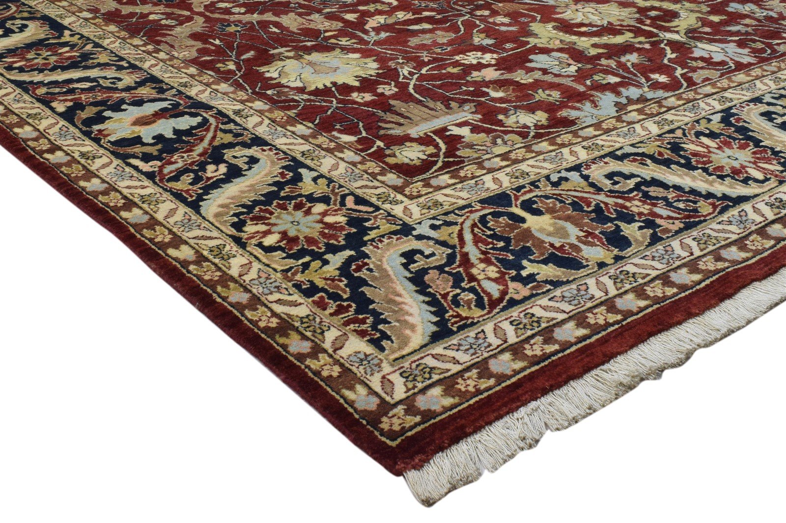 8' X 10' Rug Wool Red Persian Hand Knotted Kashan Oriental Large Carpet 7860694843541